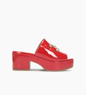 Sandały damskie - Czerwone sandały damskie : Rozmiar - 36 - 7mil - miniaturka - grafika 1