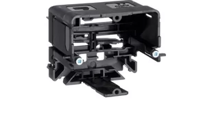 Hager polo Puszka montażowa typu C-Rail z ramką 55x64x71mm czarna GLS5510 GLS5510 - Kanały kablowe - miniaturka - grafika 1