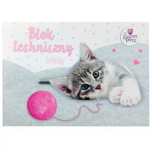 BENIAMIN Blok techniczny A4/10K biały The Sweet Pets - Beniamin - Szkolne artykuły papiernicze - miniaturka - grafika 1