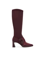 Kozaki damskie - Hispanitas Kozaki HI254329 Bordowy - miniaturka - grafika 1