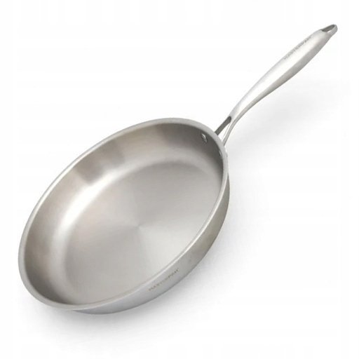 Patelnia stalowa Masterpan 24cm Tri-Ply 3-warstwowa, indukcja, gaz. Premium