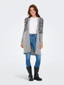 Swetry damskie - ONLY Kardigan w kolorze szarym - miniaturka - grafika 1