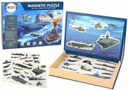 Puzzle - Zestaw Edukacyjnych Puzzli Magnetycznych Z Motywem Statków Militarnych - miniaturka - grafika 1