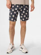 Spodenki męskie - Tommy Hilfiger - Spodenki męskie z dodatkiem lnu  Harlem, niebieski - miniaturka - grafika 1