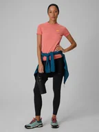 Odzież trekkingowa damska - 4F Legginsy trekkingowe szybkoschnące damskie - czarne XL - miniaturka - grafika 1