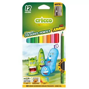 Amex Kredki Cricco trójkątne grube 12 kolorów - Kredki, ołówki, pastele i pisaki - miniaturka - grafika 2