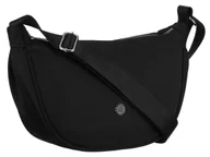 Torebki damskie - Torebka damska na ramię PETERSON mała listonoszka kieszonki na suwak miejska modna czarna - miniaturka - grafika 1