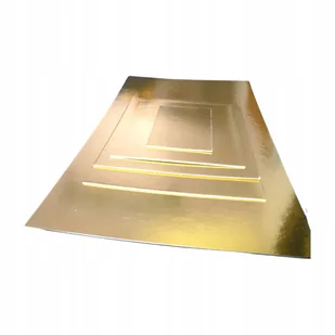 Podkład pod tort 35x50 cm złoty - Dodatki do ciast w proszku - miniaturka - grafika 1