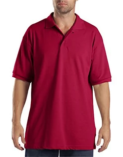 Koszulki męskie - Dickies Męska koszulka polo z krótkim rękawem, Angielski czerwony, XXL - grafika 1