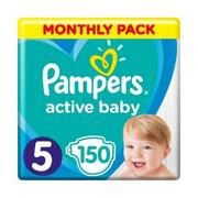 Pieluchy - Pampers Active Baby 5 150 szt. - miniaturka - grafika 1
