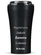 Kubki termiczne - Kubek termiczny na kawę Dr.Bacty Apollo 2.0 - 360 ml - Black Matt - Z twoim grawerem - miniaturka - grafika 1