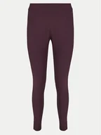 Spodnie damskie - 4F Legginsy 4FWAW24TTIGF185 Fioletowy Slim Fit - miniaturka - grafika 1