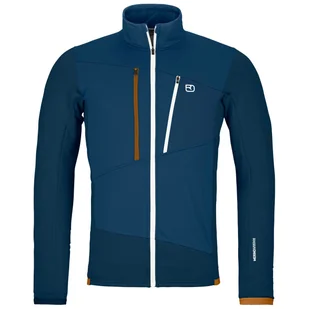 Męska bluza Ortovox Fleece Grid Jacket M Rozmiar: XL / Kolor: ciemnoniebieski - Bluzy sportowe męskie - miniaturka - grafika 1