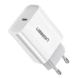 ładowarka sieciowa USB PD o mocy 18 W Szybkie ładowanie Power Delivery 3.0 Quick Charge 4.0 + 18 W 3A kompatybilna ze smartfonami biały - Ładowarki do telefonów - miniaturka - grafika 1