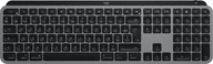 Klawiatury - Logitech MX Keys S for Mac klawiatura Biuro RF Wireless + Bluetooth AZERTY Francuski Aluminium, Czarny 920-011625 - miniaturka - grafika 1