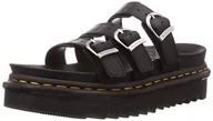 Sandały damskie - Dr. Martens Sandały damskie Blaire Slide, Czarna skóra hydro - 42 EU - miniaturka - grafika 1