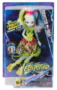 Monster Hight Zelektryzowana Frankie Dvh72 - Lalki dla dziewczynek - miniaturka - grafika 1