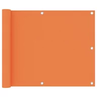 Parawany - vidaXL Parawan balkonowy, pomarańczowy, 75x500 cm, tkanina Oxford vidaXL - miniaturka - grafika 1