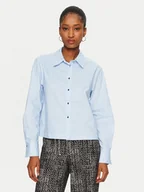 Koszule damskie - Morgan Koszula 242-CBOXI Błękitny Loose Fit - miniaturka - grafika 1