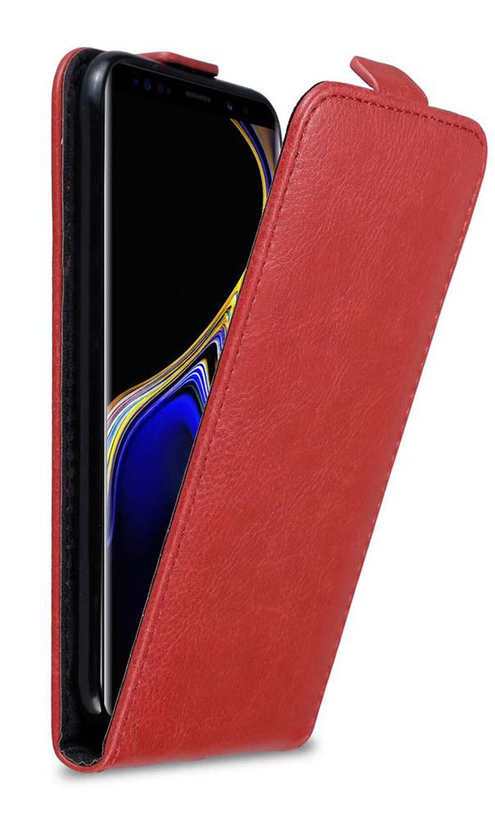 Cadorabo pokrowiec ochronny na Samsung Galaxy NOTE 9 w czerwonym etui z klapką pokrowiec na telefon komórkowy