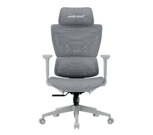 Anda Seat X-Air Mega XL Mesh Gamingowy do 120kg Tkanina Szaro-różowy - Fotele gamingowe - miniaturka - grafika 1