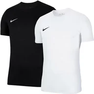 Koszulki męskie - Zestaw 2 szt. NIKE KOSZULKA MĘSKA t-shirt CZARNA + BIAŁA - M 178cm - miniaturka - grafika 1