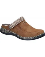 Klapki i japonki damskie - KLAPKI RIEKER - 900174-02 BROWN - Rieker - miniaturka - grafika 1