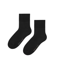 Skarpetki męskie - Ciepłe skarpety z wełny merino 84% wełny czarne - miniaturka - grafika 1