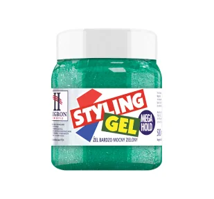 Hegron Styling Gel Mega Hold żel bardzo mocny zielony 500ml - Kosmetyki do stylizacji włosów - miniaturka - grafika 1