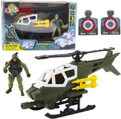 Zabawki militarne - Zestaw Militarny Helikopter Wojskowy Figurka Żołnierza Broń LEAN Toys - miniaturka - grafika 1