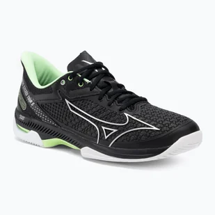 Buty do tenisa męskie Mizuno Wave Exceed Tour 5 AC black/silver/techno green - Buty sportowe męskie - miniaturka - grafika 1