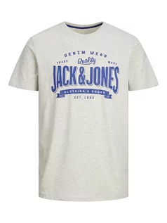 Koszulki męskie - Jack & Jones Koszulka "Logo" w kolorze białym - grafika 1