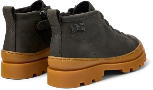 Camper Chłopięce unisex dziecięce Brutus K900370 sznurowane buciki, szare 001, 11 UK dziecko, Szary 001, 11 UK Child