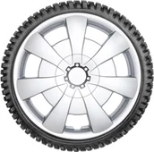 Kołpaki samochodowe - NRM Kołpaki ozdobne przysłony Axel Srebrny zestaw -częściowy KO034 - miniaturka - grafika 1