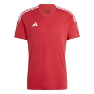 Koszulki sportowe męskie - Męska Koszulka z krótkim rękawem ADIDAS TIRO 23 JSY HT6128 – Czerwony - miniaturka - grafika 1