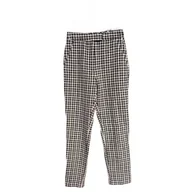Spodnie damskie - Zara Damskie Spodnie Wygodne Eleganckie Czarno Białe w Kratkę Rozmiar XS - miniaturka - grafika 1