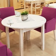 Stoły - Stół Okrągły Modern Meble Doktór Sosna Naturalna Lakierowana - miniaturka - grafika 1