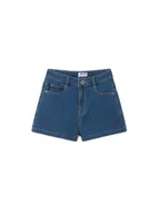 Spodenki damskie - Mayoral Szorty jeansowe 235 Granatowy Regular Fit - miniaturka - grafika 1