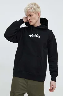 Dickies bluza SHAWSVILLE HOODIE męska kolor czarny z kapturem z aplikacją DK0A4YQ1 - Bluzy męskie - miniaturka - grafika 1