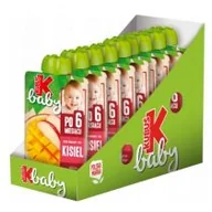 Desery dla dzieci - Kubuś Baby Deser owocowy typu kisiel po 6 miesiącu jabłko-mango zgrzewka 9 x 100 g - miniaturka - grafika 1
