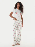 Piżamy damskie - Juicy Couture Piżama JCLPJ225515 Écru Regular Fit - miniaturka - grafika 1