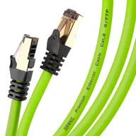 Patchcordy - Duronic CAT8 3 m Kabel sieciowy Lan S/ftp zielony - miniaturka - grafika 1