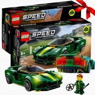 Klocki - ZESTAW KLOCKÓW LEGO SPEED CHAMPIONS LOTUS SAMOCHÓD SPORTOWY AUTO KLOCKI XXL na prezent dla chłopca model wyścigówka + BONUS - miniaturka - grafika 1
