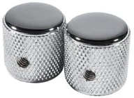 Inne akcesoria gitarowe - Fender Pure Vintage 60s Telecaster Knurled Knobs, (2), Chrome/Aluminum - miniaturka - grafika 1