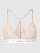 Biustonosze - Biustonosz trójkątny z obszyciem koronką - miniaturka - grafika 1