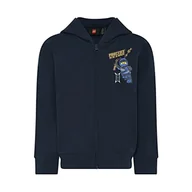 Bluzy dla chłopców - LEGO Chłopięca bluza z kapturem Ninjago Jungen z kapturem LWStorm 303 bluza z kapturem, 590 ciemnogranatowa, 134 - miniaturka - grafika 1