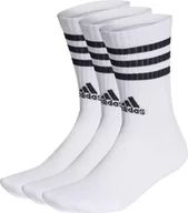 Skarpety termoaktywne - Adidas Skarpety adidas 3-Stripes Cushioned Crew HT3458 46-48 - miniaturka - grafika 1