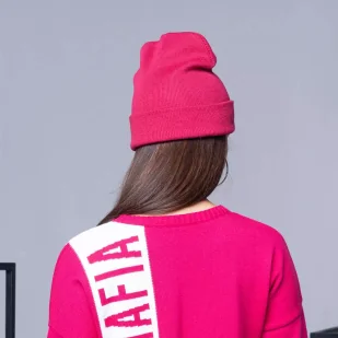 Czapka damska LABELLAMAFIA  BEANIE TRICOT - Czapki damskie - miniaturka - grafika 4