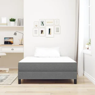 Materac kieszeniowy vidaXL Jasnoszary Średni 120x200x20 cm Tkanina - Materace - miniaturka - grafika 1