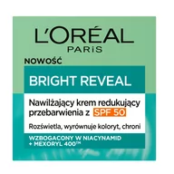 Kremy do twarzy - L'Oreal Paris Bright Reveal nawilżający krem redukujący przebarwienia z SPF50 50ml - miniaturka - grafika 1